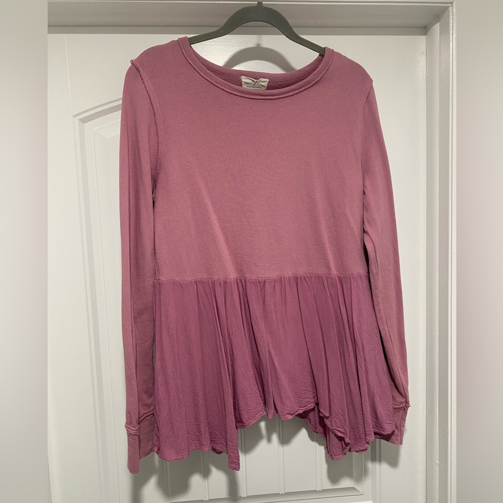 T.La Flowy Mixed Media Top